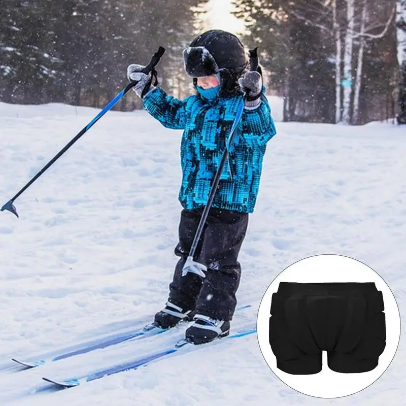 Kids Outdoor Sports Padded Shorts Snowboard Hip Protection Shorts Ski Roller Skating Hockey Riding Cycling Butt Protective Short