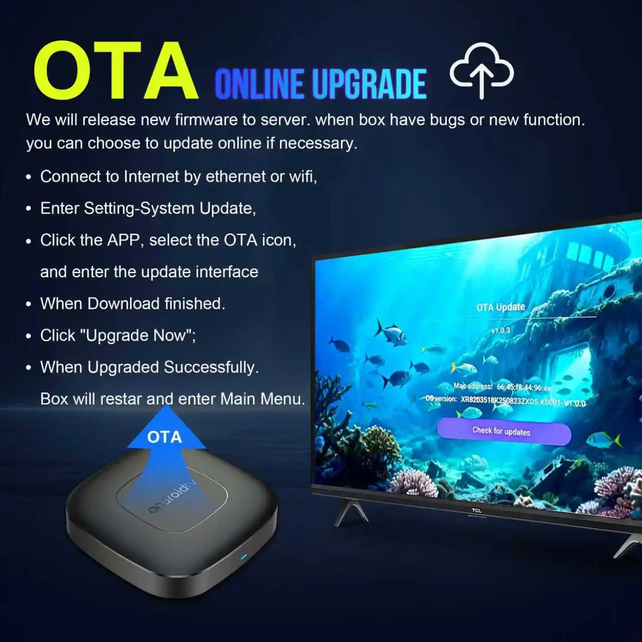 Mortal TV Box T1 Android 16 4K Google Voice 8 GB RAM 128 GB ROM RK3518 BT5.0 WiFi 6 HDR10 YouTube Video Media Player Decoder TV Box – Detail 7