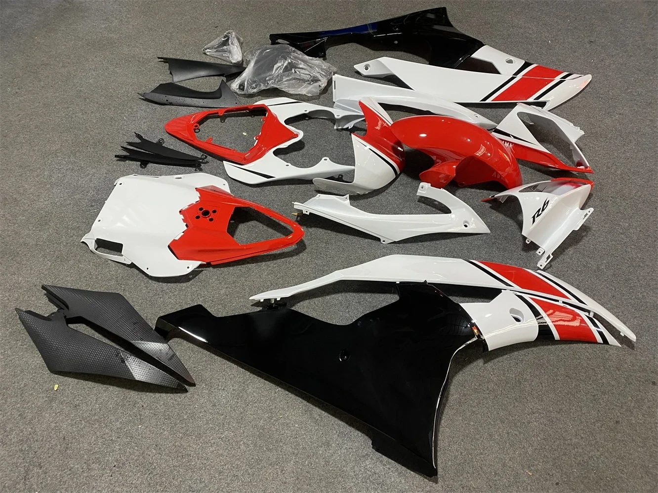 Motorcycle Fairing Kit Suitable for Yamaha R6  2008 2009 2010 2011 2012 2013 2014 2015 2016 YZF600 08-16 Fairing Red White