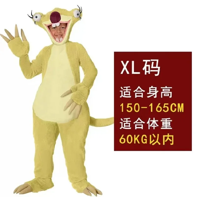 

Halloween Costume Stage Performance Cosplay Movie Character Costume Animal Sloth Sid Costume Sloth Sid Clothing for Kids