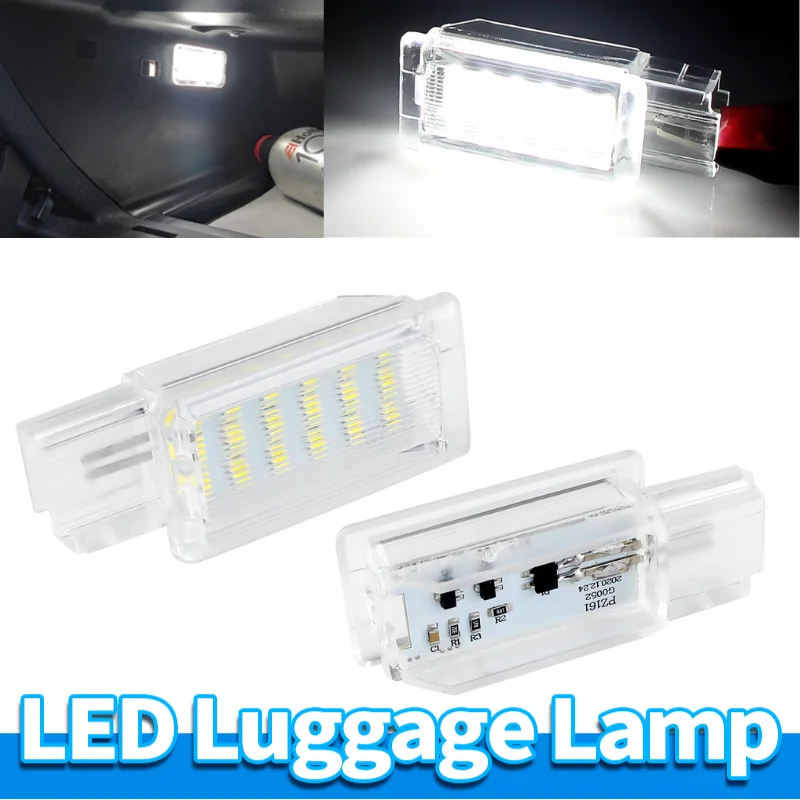 Luz led para porta-malas, 2 peças, para chevrolet cruze malibu camaro buick encore lacrosse cadillac ats xts gmc acadia opel astra oem 13503059