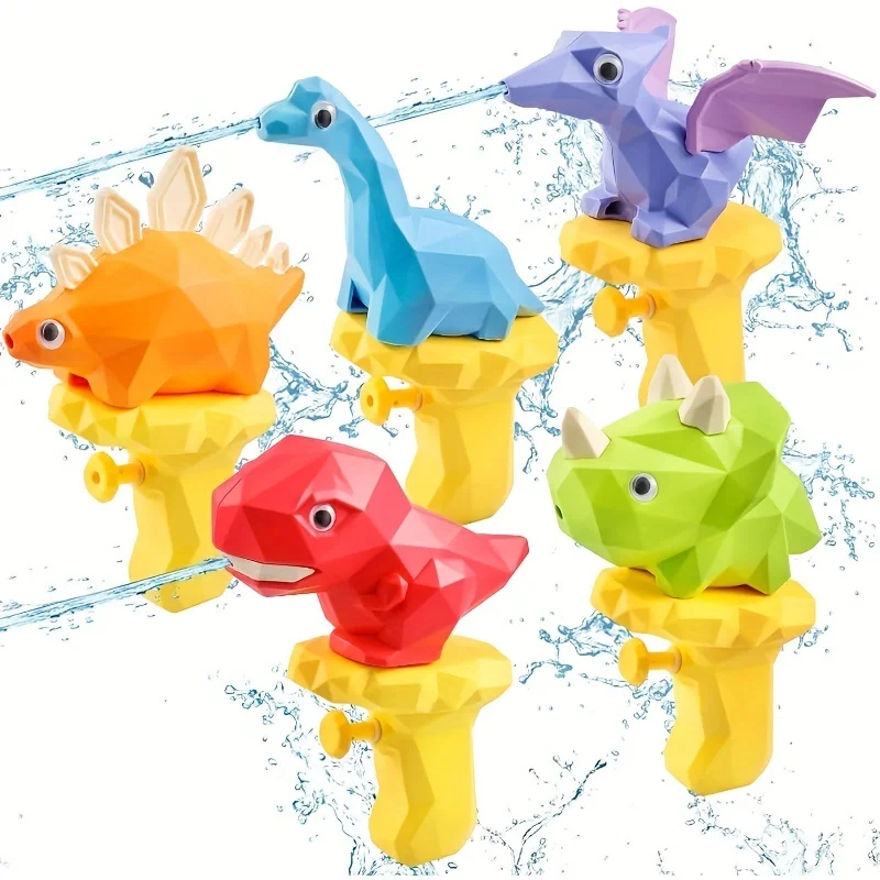 1 Pcs Cartoon Dinosaur Water Gun, Mini Water Toys, Suitable for Bathroom Water Play, Summer Party Parent-Child Interactive Toys