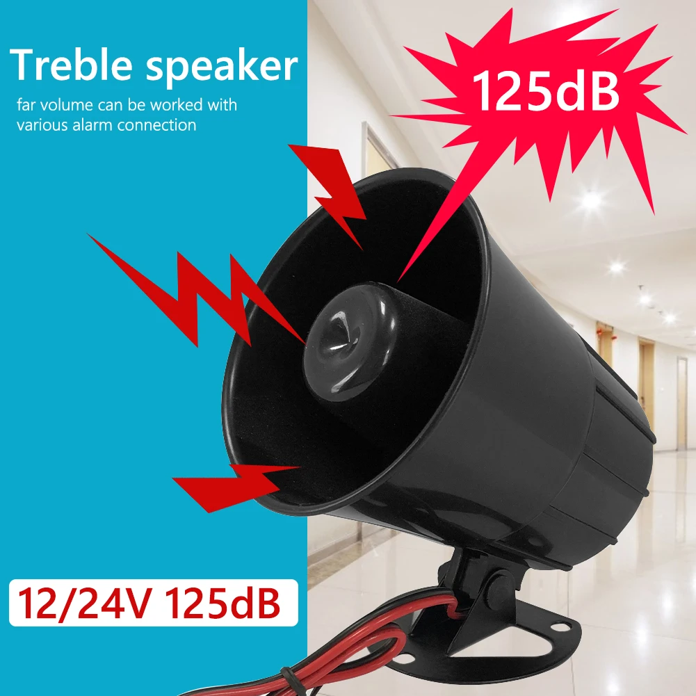 125dB Loud Warning Alarm Siren Universal for Car Auto Motorcycle Truck 12V 24V view 3