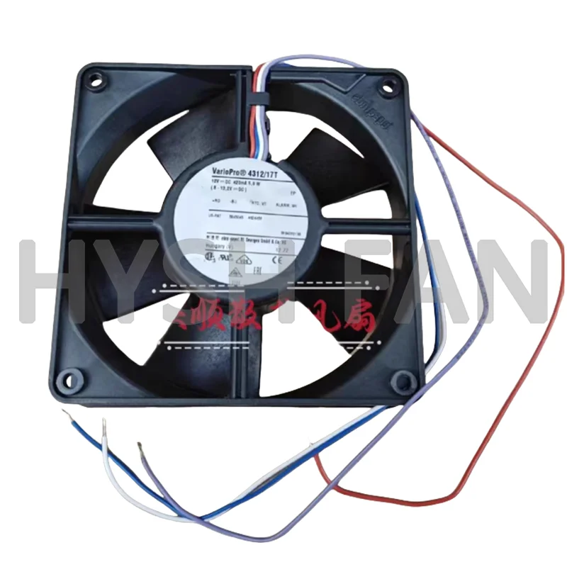 Original 12032 12V 5.0W 4312/17T 4-wire Speed Regulating Converter Cooling Fan