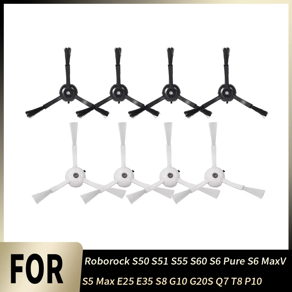 

Side Brush Accessories For Roborock S50 S51 S55 S60 S6 Pure S6 MaxV S5 Max E25 E35 S8 G10 G20S Q7 T8 P10 Robot Durable Brush