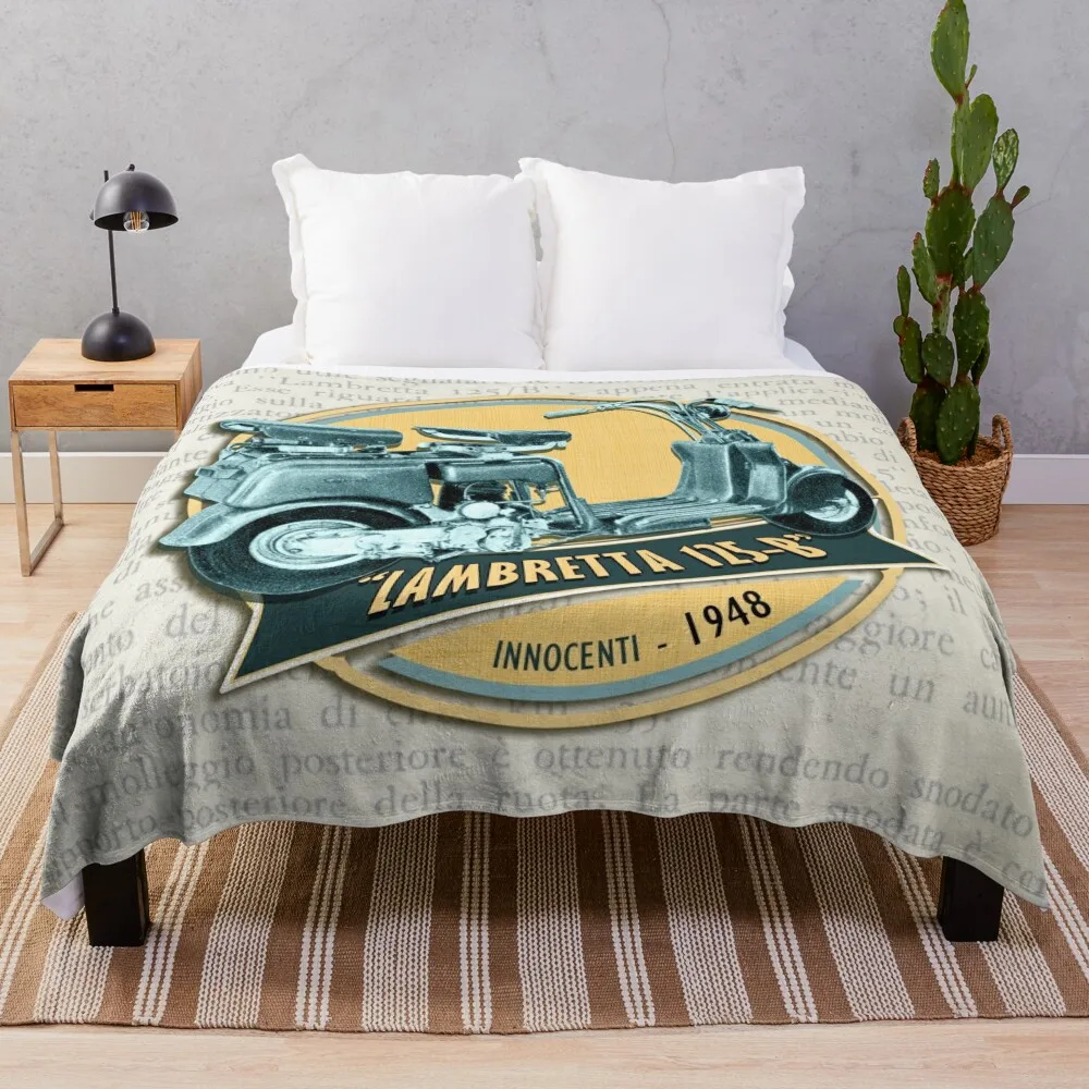 Legendary Lambretta 125-B Throw Blanket Single Decorative Beds Weighted Blankets