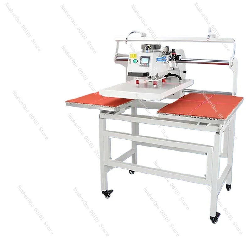 

Small duplex pneumatic high-temperature printing machine for heat transfer printing of clothes, T-shirts, and labels