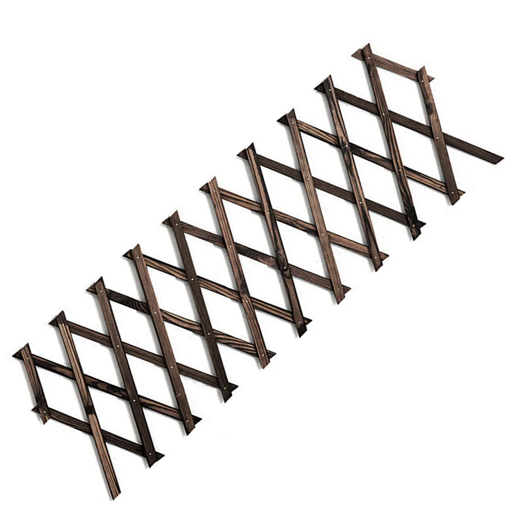 

Retractable Wooden Fence Plant Pots Outdoor Lattice Vine Trellis for Climbing Plants Pine Yard Decor Frame Baby