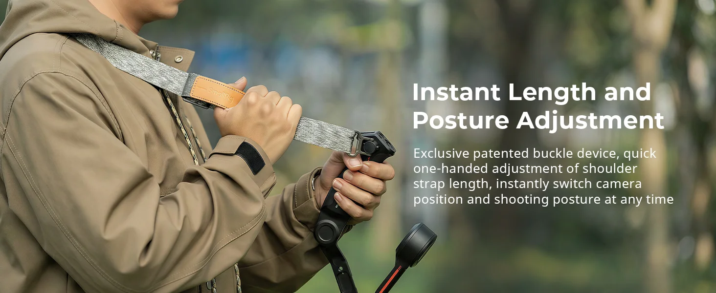 SmallRig RS3 RS4 Gewichtsreduzierender Schultergurt für Sling-Griff für DJI Gimbal Gürtel für DJI RS 4 / RS 3 Pro / RS4 Pro / RS 4 Mini – Detail 2