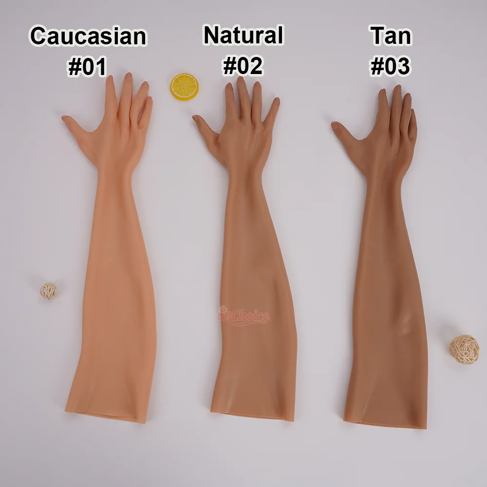 Film/Photos Props Wearable Artificial Full Silicone Young Girl Woman Hands Gloves Old Man Hands Cover Young Man Hands Sleeves