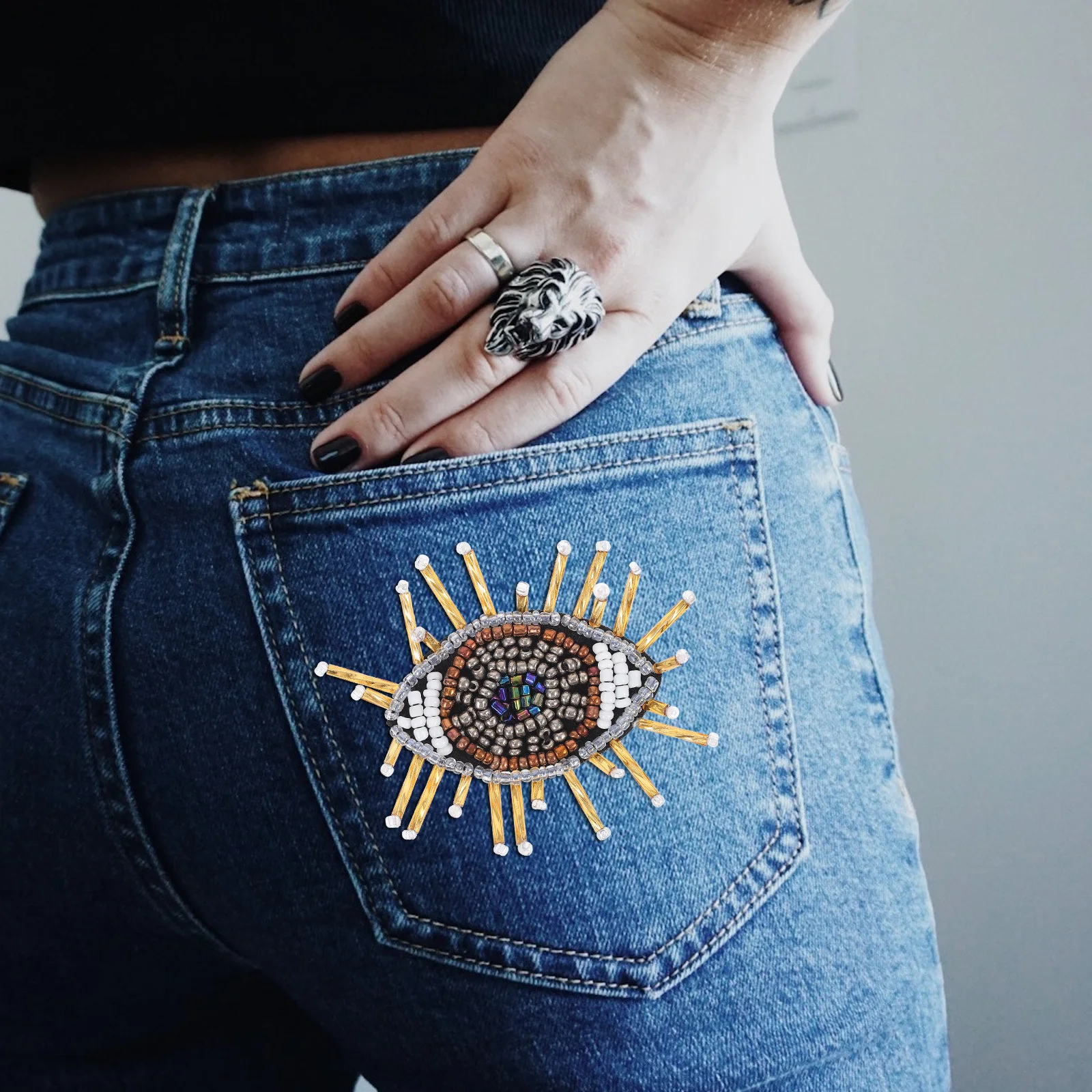 

Creative Diy Clothing Sticker Premium Durable Decor Patch For Garments Bags Stylish Sewing Accessory Cloth Patch
