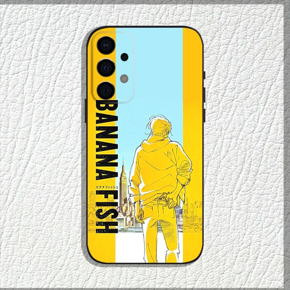 Anime B-Banana Fish Phone Case For Samsung Galaxy A13,A21s,A22,A31,A32,A52,A53,A71,A80,A91 Soft Black Shell