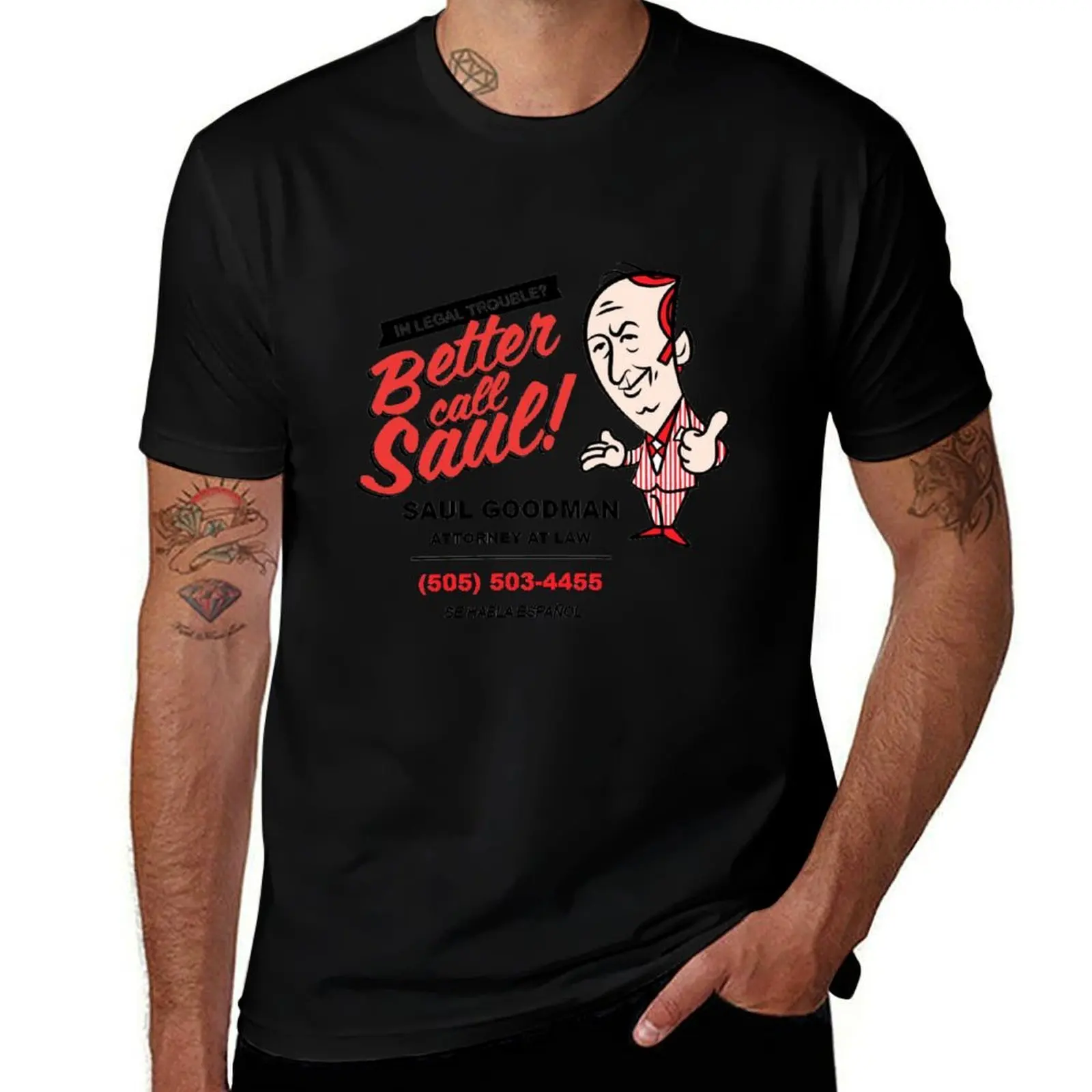 

Better Call Saul Saul Goodman Breaking Bad T-Shirt funny costumes man t shirt Short sleeve tee oversized t shirt men