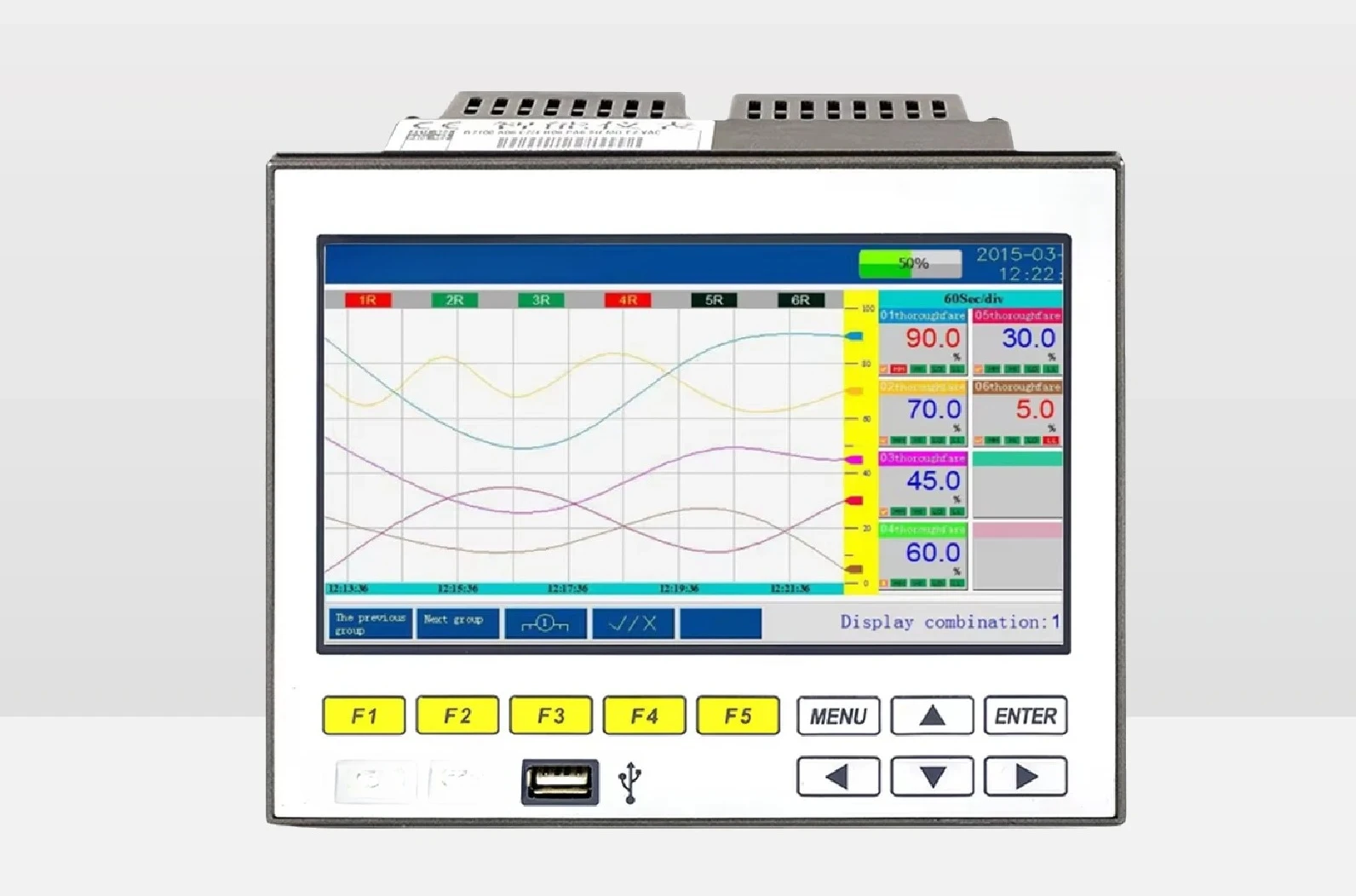 Logger High Speed Sampling Embedded Panel LCD Display Multi‑Channel 4‑20mA RS485 Alarm Relay Paperless Recorder Real Time Data