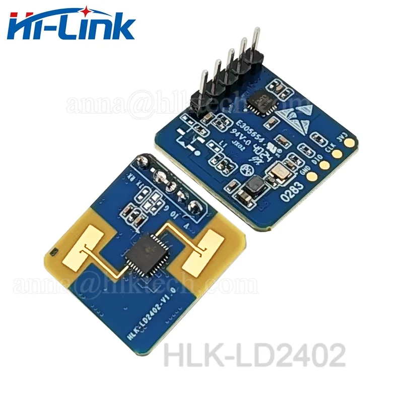 Hi-Link Small Size 24G Millimeter Wave Motion Sensor LD2402 50mA GPIO UART Human body presence detection 10m Radar Sensor module