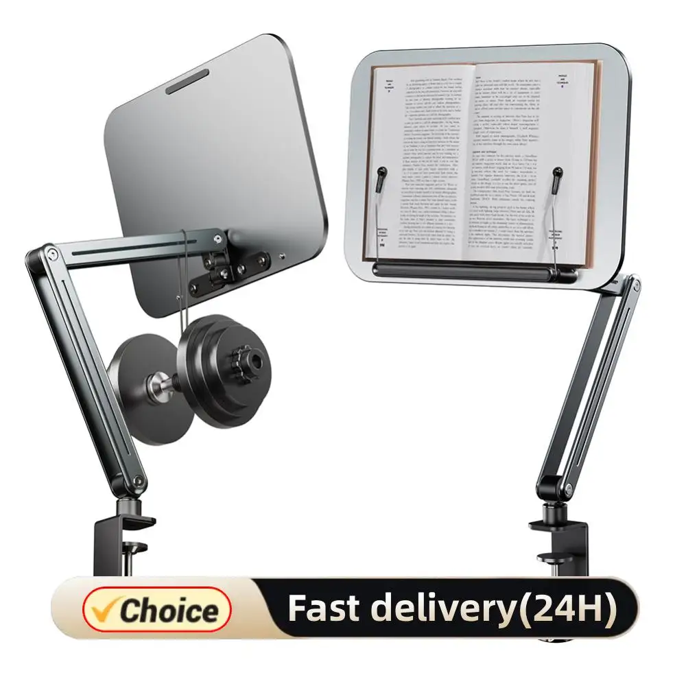 laptop-stand-clamp-tablet-hightening-support-holder-book-bracket-desktop-bed-lazy-stand-360°rotating-hight-adjustable-﻿