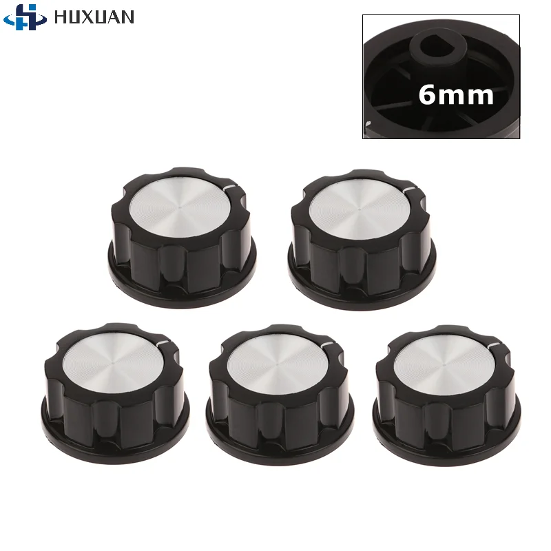Air Fryer Knobs 6mm D-Shaft Semi-Circular Hole Control Knob Replacement for Induction Cooker Oven Kitchen Appliance Accessories
