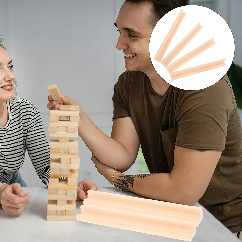 

10pcs Domino Tray Smooth Edges Multi Wooden Displaying Stand Function Display Stand Craft Decoration Rack