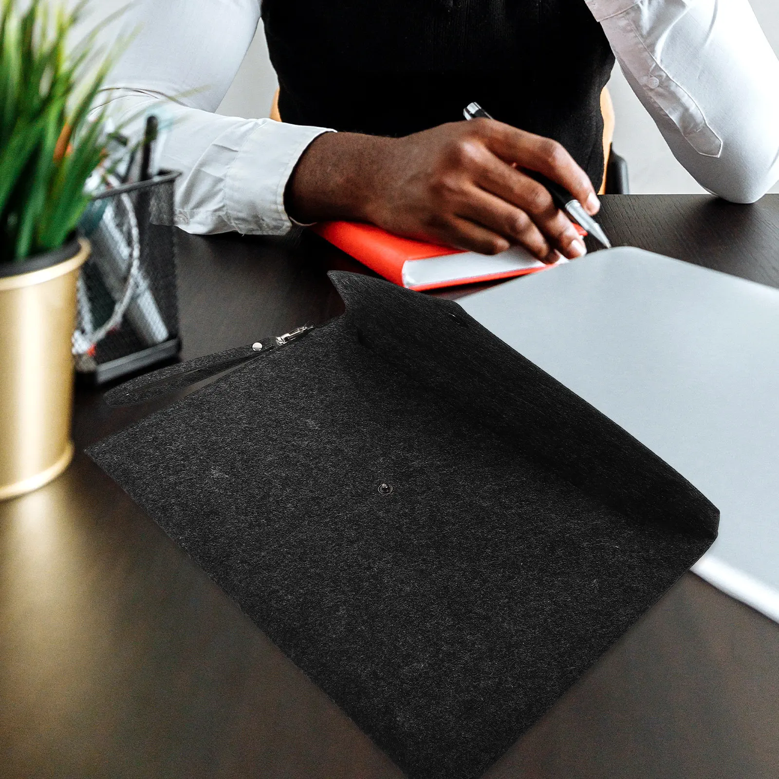 

2Pcs File Folder Organizer Felt Material for Long Lasting Use Suitable for Company Employees and Teachers