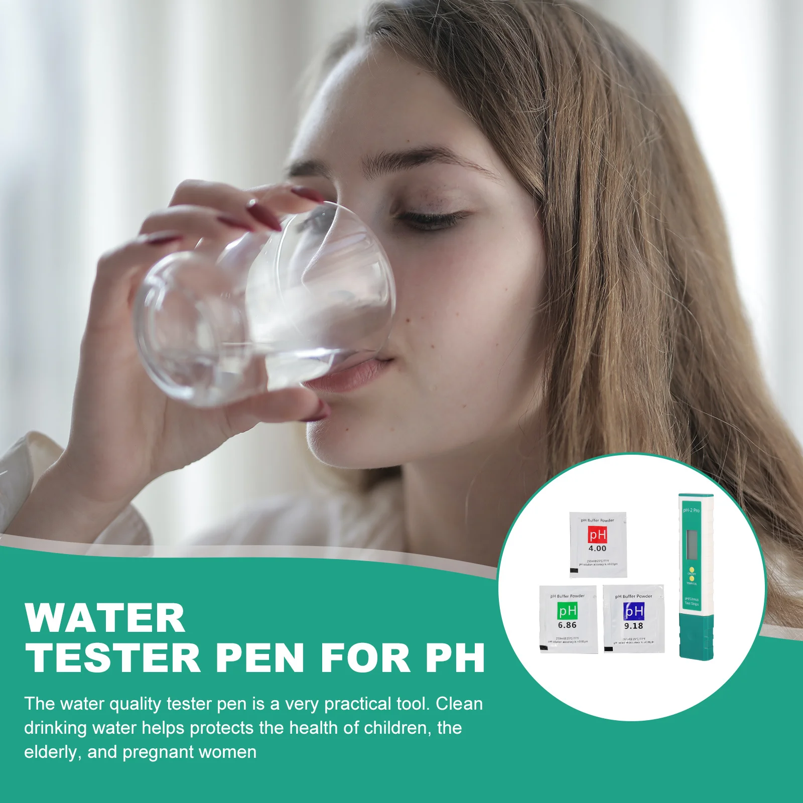 1 مجموعة 1 مجموعة الرقمية جهاز اختبار جودة المياه القلم لدرجة درجة الحموضة ، المحمولة اختبار درجة الحموضة متر لمياه الشرب وأحواض السمك وحمامات السباحة #3