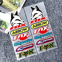 Reflective Fox Stickers Motorcycle Helmet Decal Electric Vehicle Body Side Waterproof Covering Scratches Laser Windshield