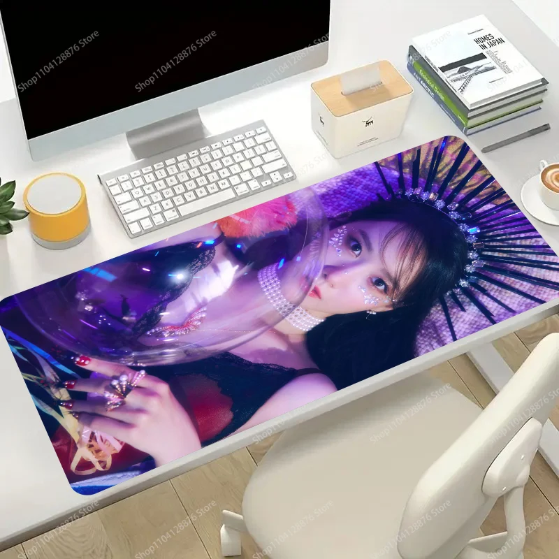 Cantor yoona ablum smartphone mousepad gaming mouse pad gamer acessórios para computador deskmat teclado protetor de mesa mause almofadas