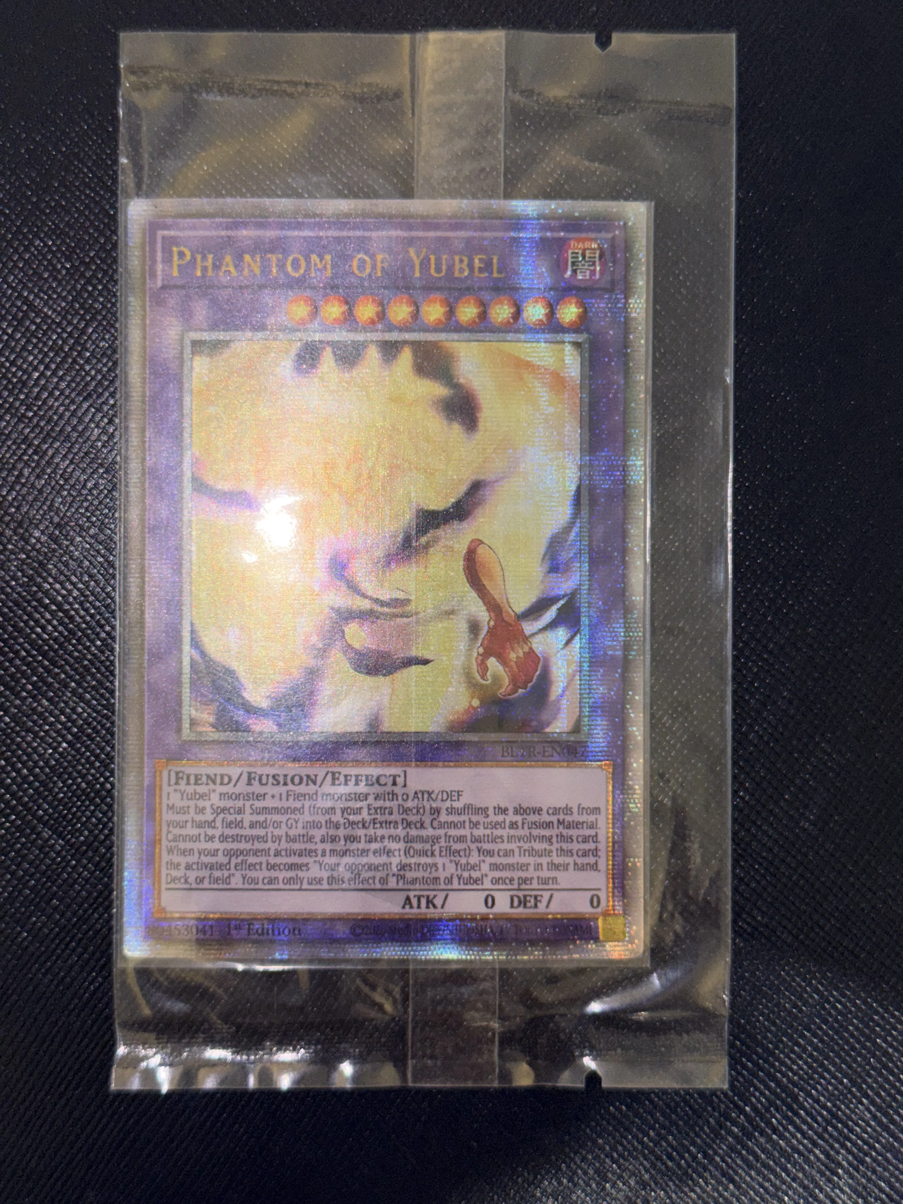 

Yu-Gi-Oh! DIY Custom Card Phantom of Yubel BLTR-EN007 1st Edition Holographic Collectible Gift for Anime Fans Kids TCG Players