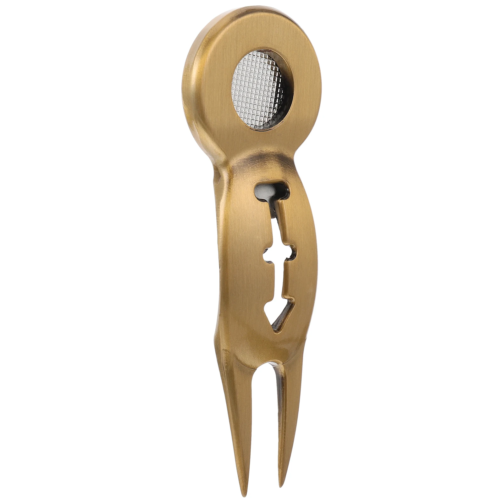 

Golf Divot Tool Stainless Steel Grass Fixer with Integrated Ball Marker Ideal for Course Maintenance and Training