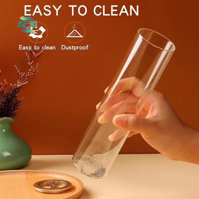 

A23Q-Incense Holder For Sticks [Anti-Ash Flying], Insence-Stick Burner Holder With Removable Glass Ash Catcher, For Home