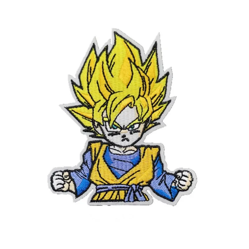 18 style Dragon Ball Z łatkami hafty odzież Z nadrukiem kreskówki anime Patch haftowane naprasowanki na ubrania aplikacje do naprasowania