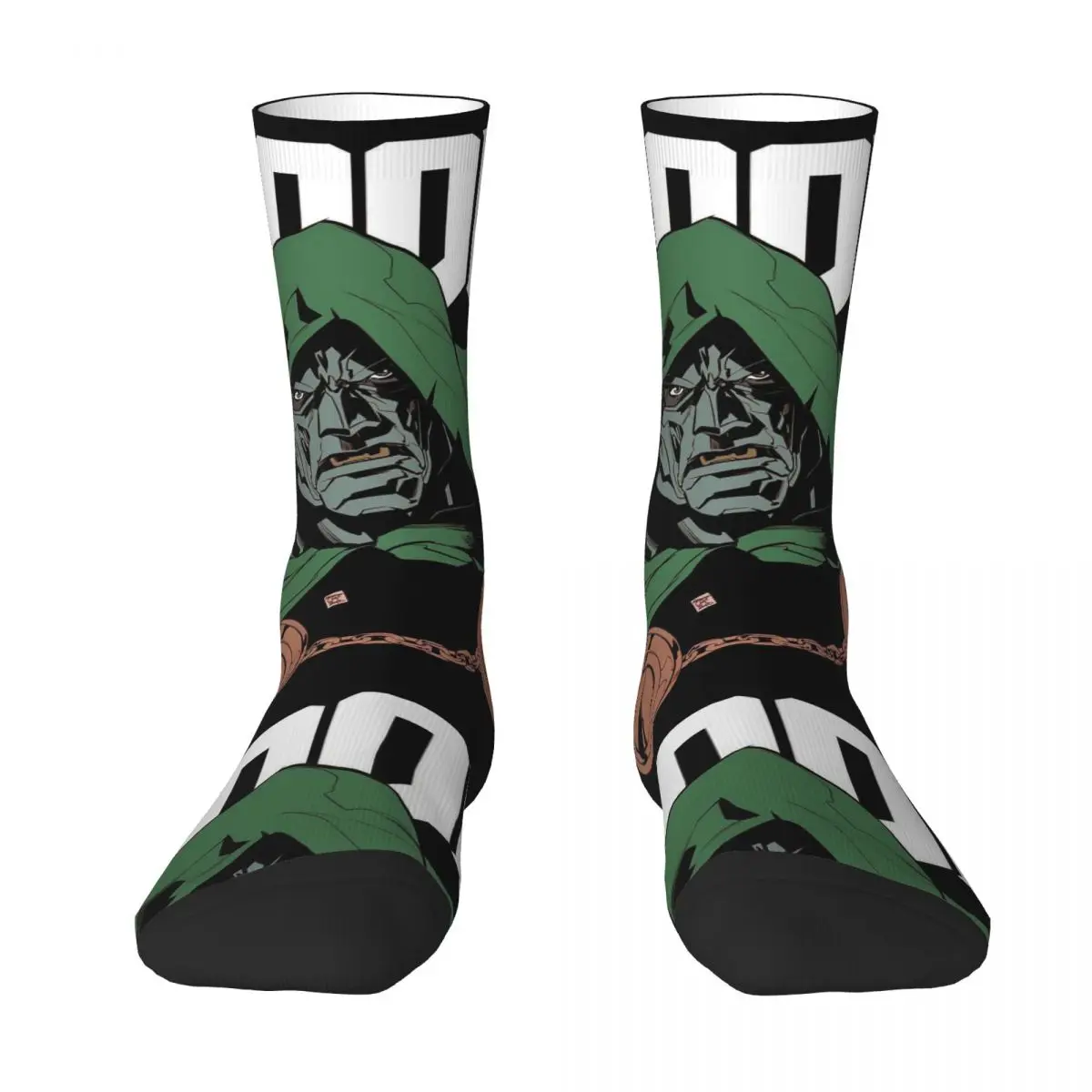 Calcetines de rapero americano MF Doom Mad Villain, calcetines de artista musical, medias de alta calidad, calcetines largos para todas las estaciones, regalo de cumpleaños Unisex