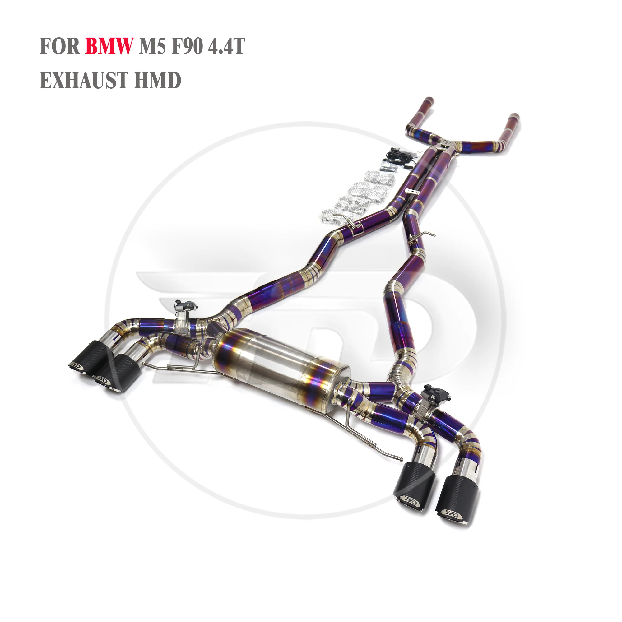 HMD Titanium Alloy Exhaust Systems Catback For BMW M5 M6 F90 Muffler With Valve Car Accessories Auto Modification