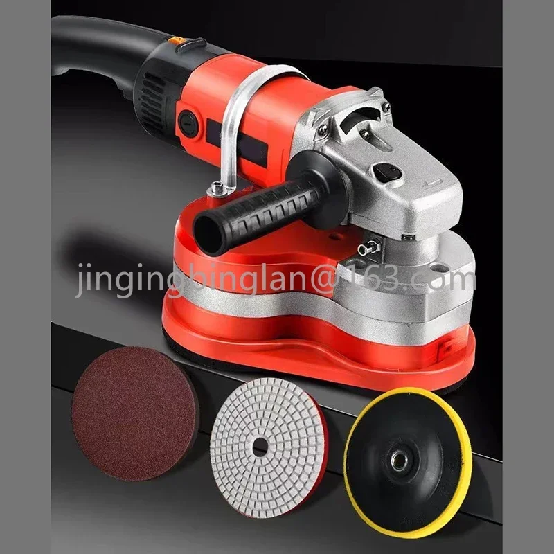 Three-Head Ground Grinder Rough Planer Grinder New Handheld Dust-Free Floor Grinding Concrete Wall Renovation