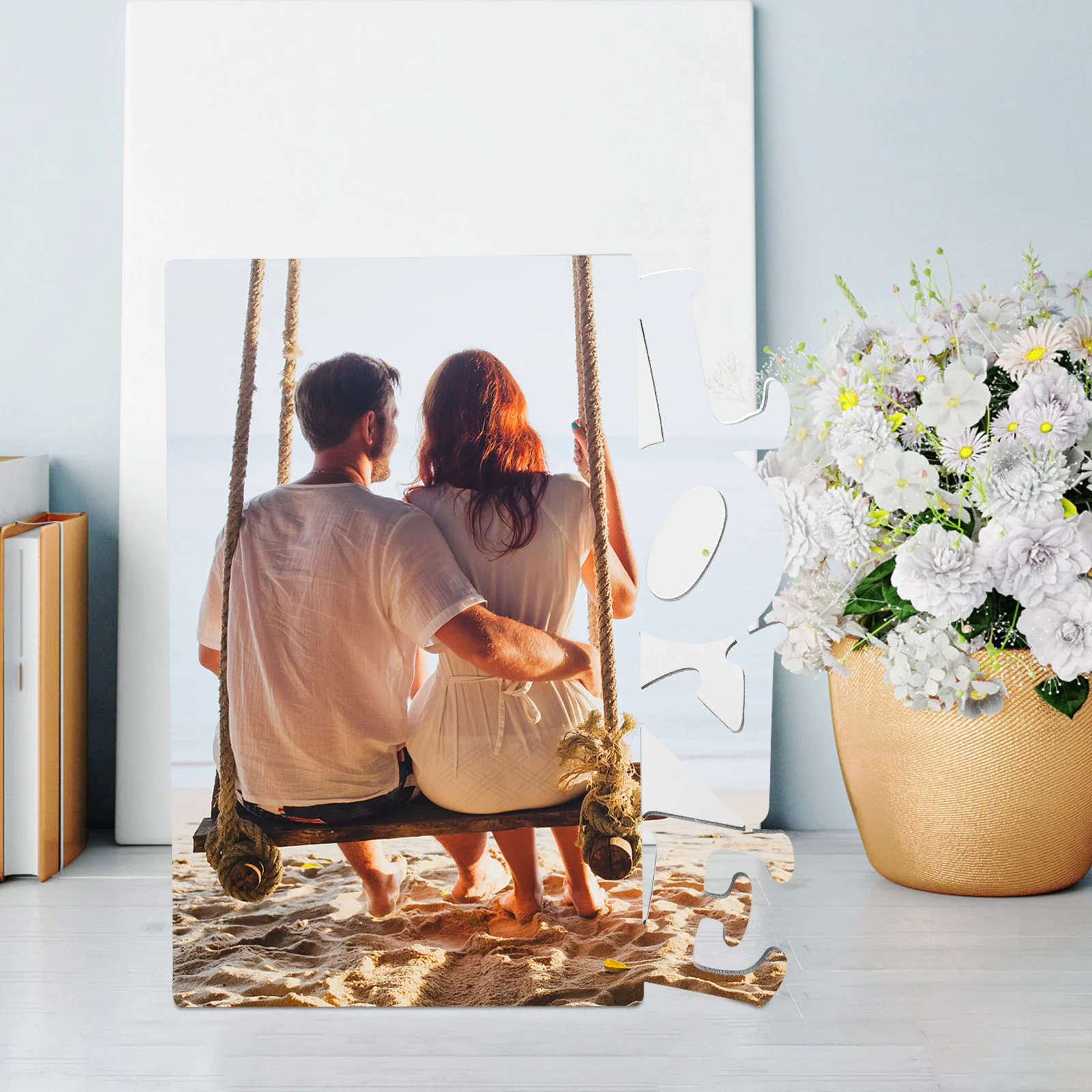 Blank Sublimation Photo Frame Wooden Picture Frames Diy Craft Family Letter Table Centerpiece Home Decor Valentine Party