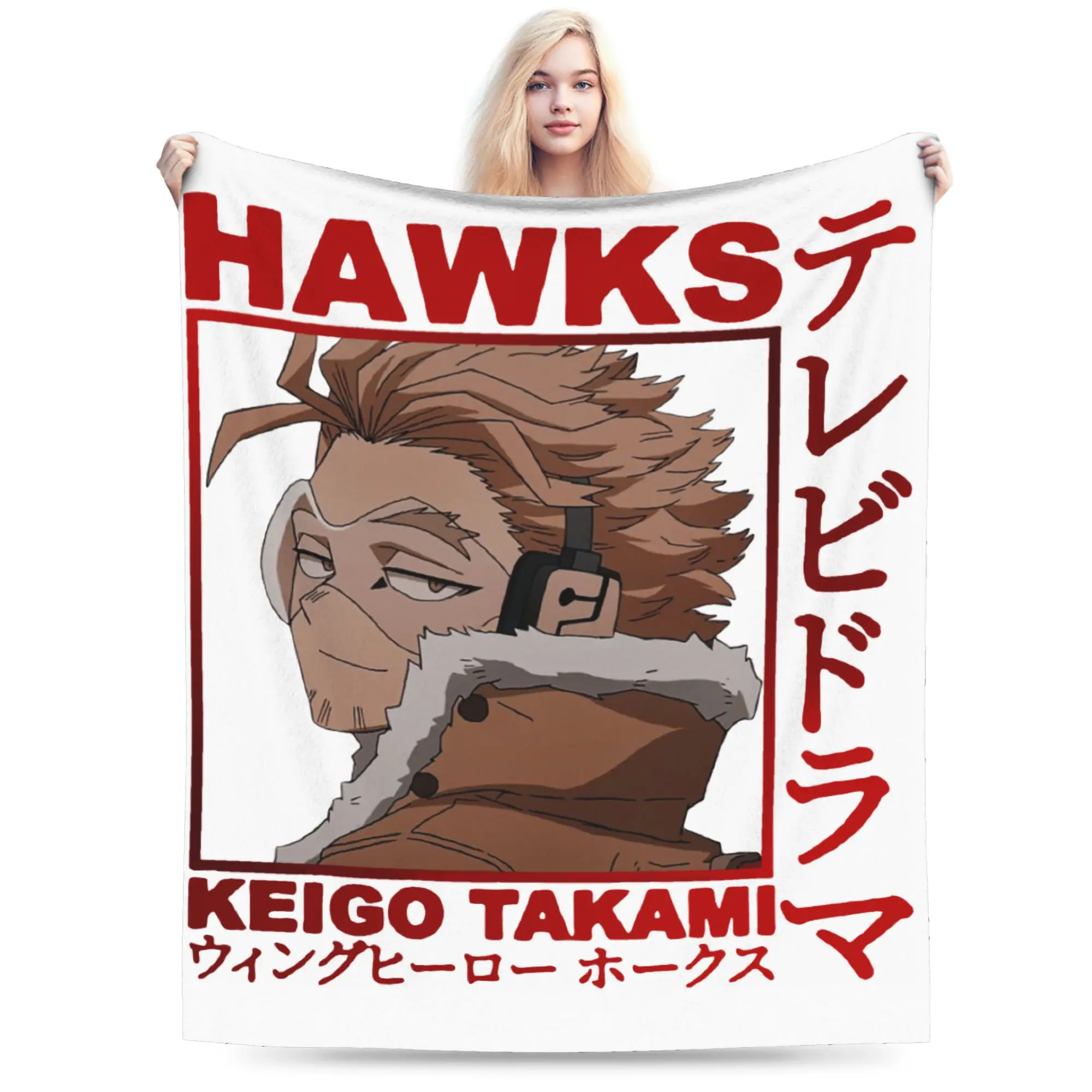 

Одеяло Takami Keigo My Hero Academia, флисовое весенне-осеннее многофункциональное теплое одеяло для постельных принадлежностей, дорожные покрывала