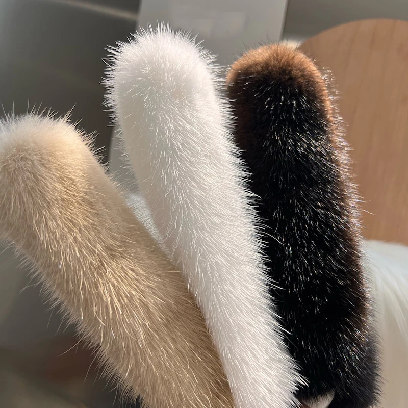 2026 New Style mink Fur Cuff Arm Warmer Lady Bracelet Real Fur Wristband Glove High Quality Fox fur Cuffs Hot Sale Wrist Warmer