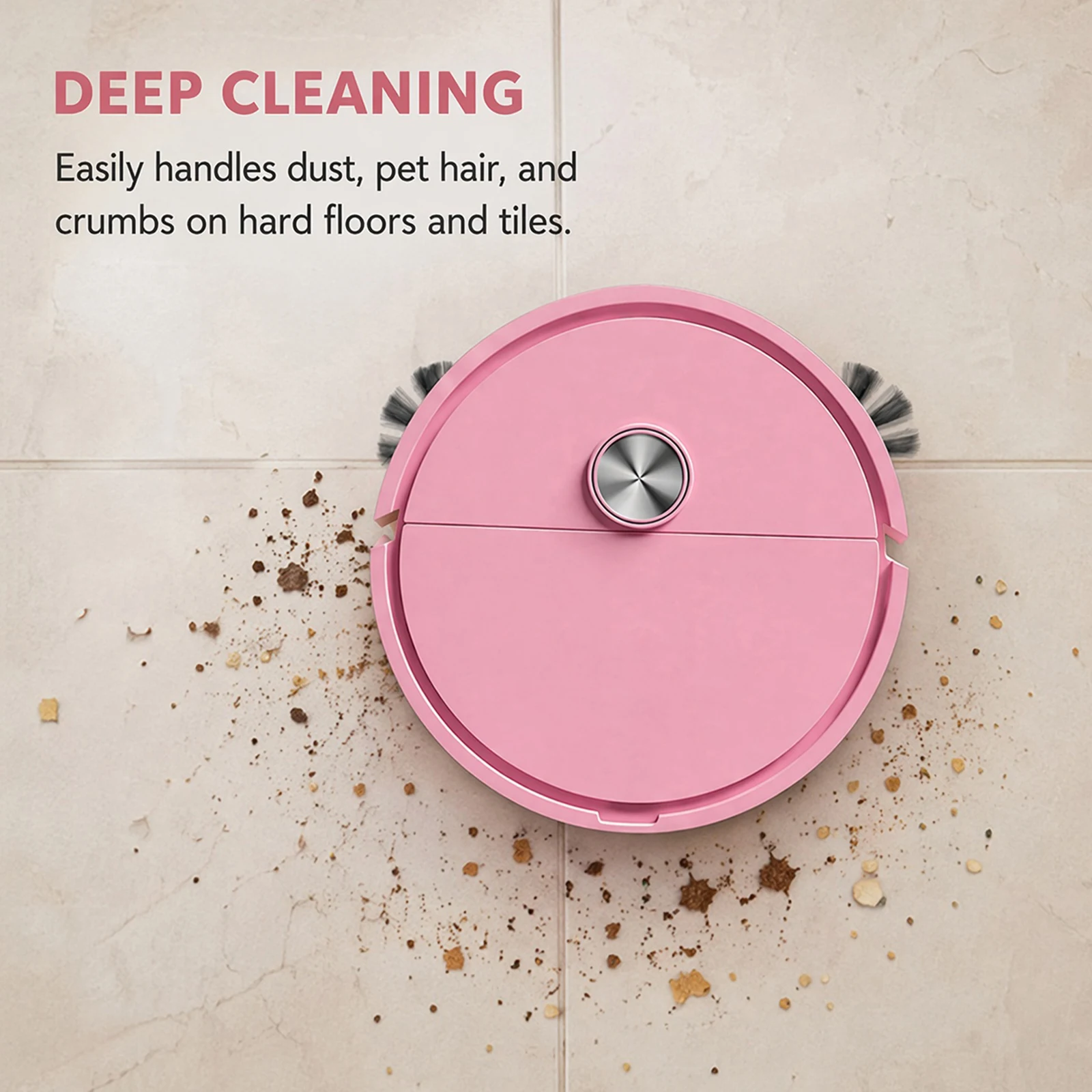 3 In 1 Intelligent Cleaning Robot Easy To Use Mini Robots Vacuum Cleaner Compact Car Robot Vacuum for Pet Hair&Hard Floor&Carpet view 2