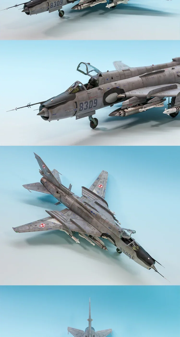 Kitty Hawk Kit de modelo de avión ensamblado KH80146 Sukhoi Su-22 M3/M4 Fighter escala 1/48