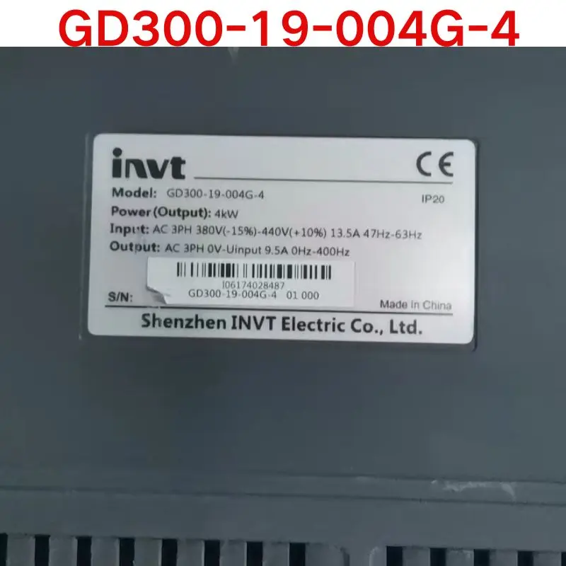 Second-hand test OK ，Variable frequency drive GD300-19-004G-4