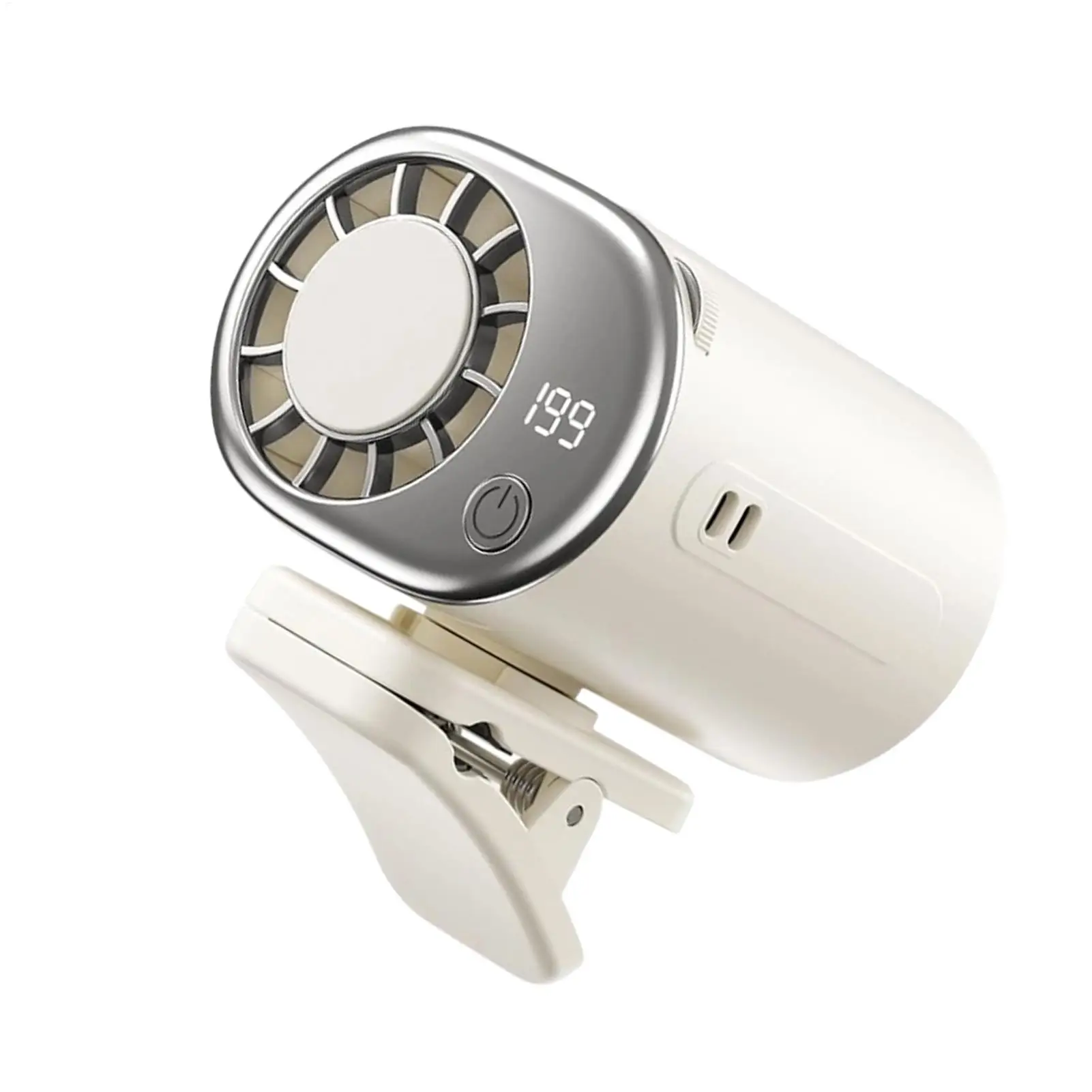 Portable Fan Clip On 360 Degree Rotating LED Car Clamp Air Conditioner Automotive Personal Fan For Truck Sedan RV Camping
