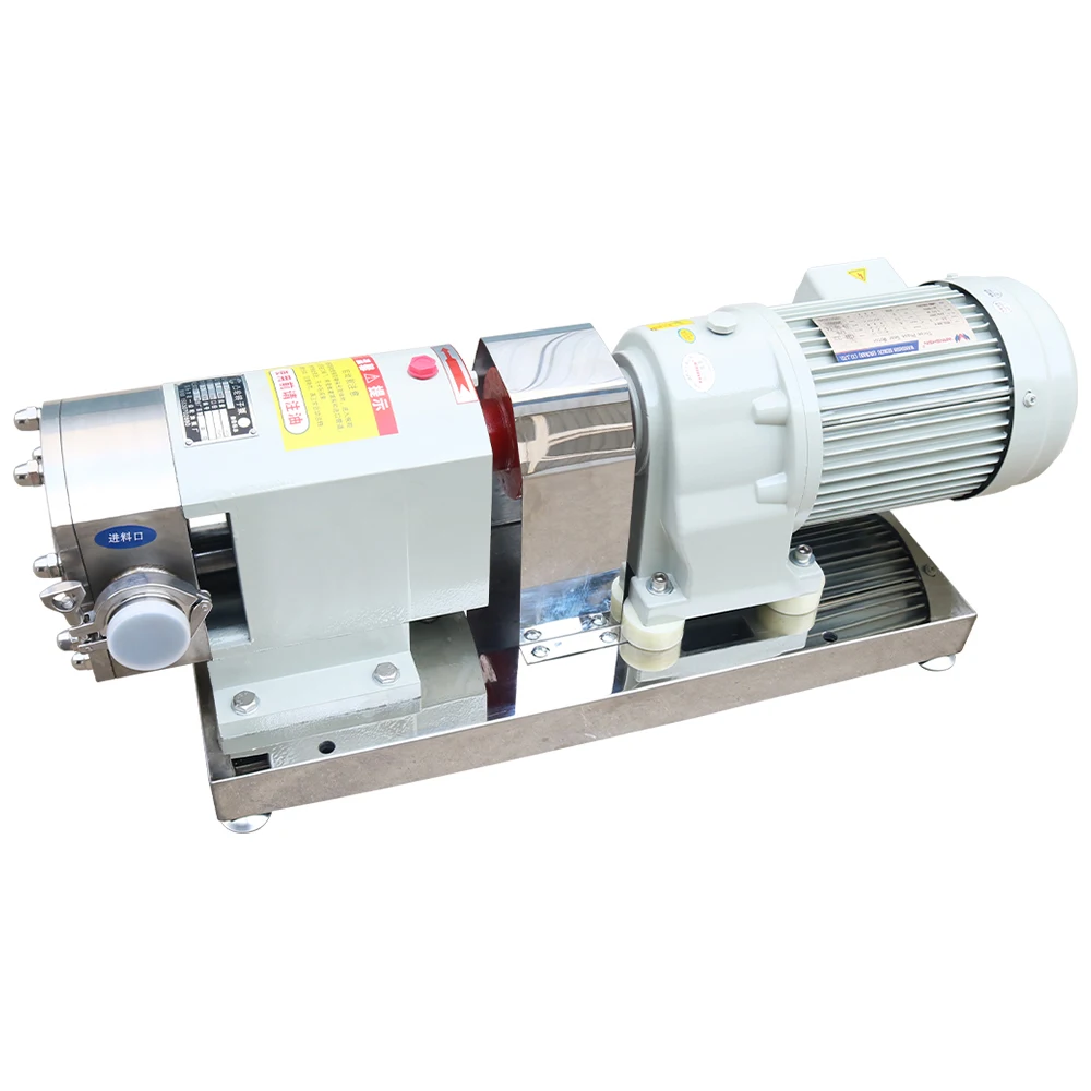 

Stainless Steel 2-3 Lobe Cam Rotary Pump Motor Powered Transfer Gear Type Pump for Water Edible Oil Juice Jam Sauce