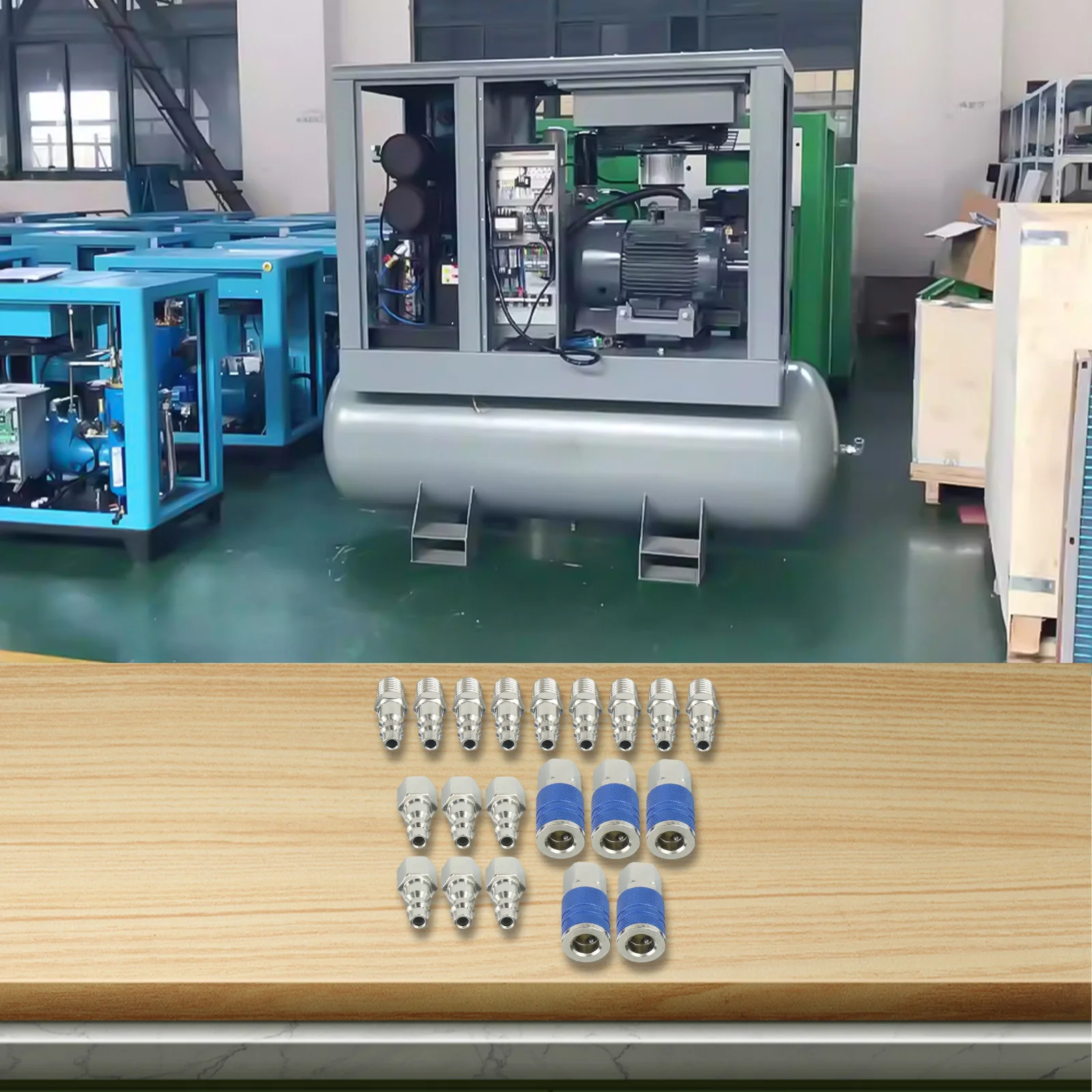 Use In Workshops Quick Coupler Set Versatile Air Hose Connectors Air Tools Long-lasting Performance 15 Male Connectors