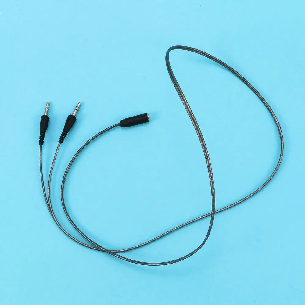 1M 3.5MM Female To 2 Male PC Adapter Y-Splitter Headset Headphone 3.5mm Jack Audio Cable