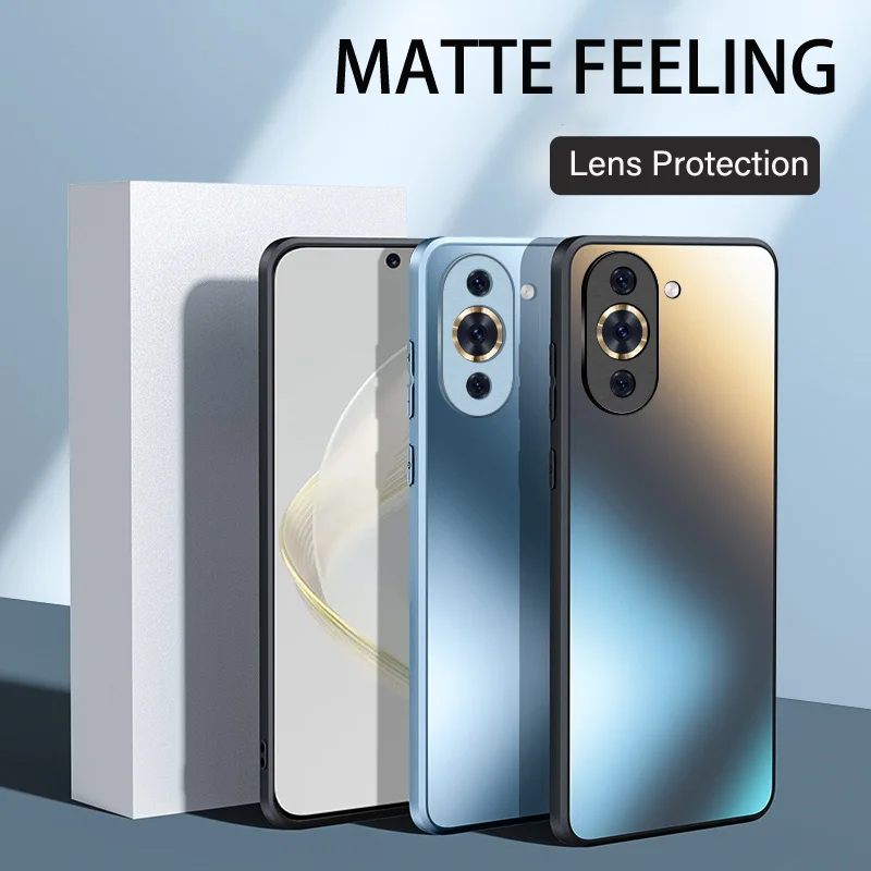 Custodia in vetro opaco riflettente in Silicone AG di lusso per Huawei Nova 11 10 Pro nova 9 se nova9 Pro custodia protettiva per obiettivo della