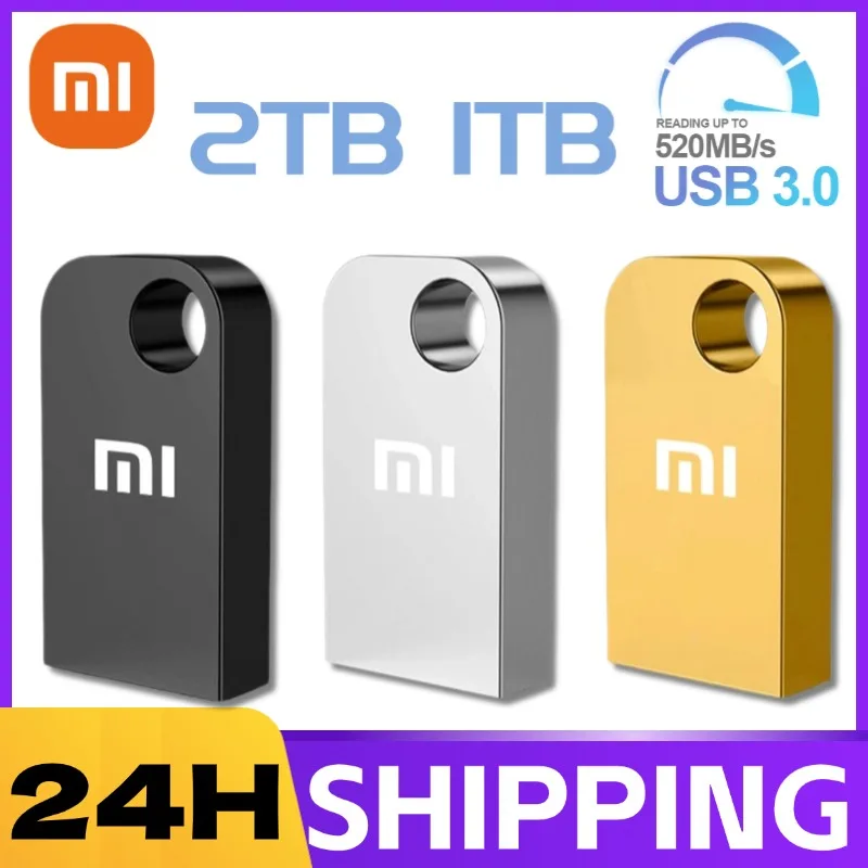 xiaomi USB 3.0 Flash Drive High Speed Pen Drive 2TB 1TB Usb 3. 0 Memory Stick 512GB Flash Pendrive 128GB Metal Memoria Usb Disk