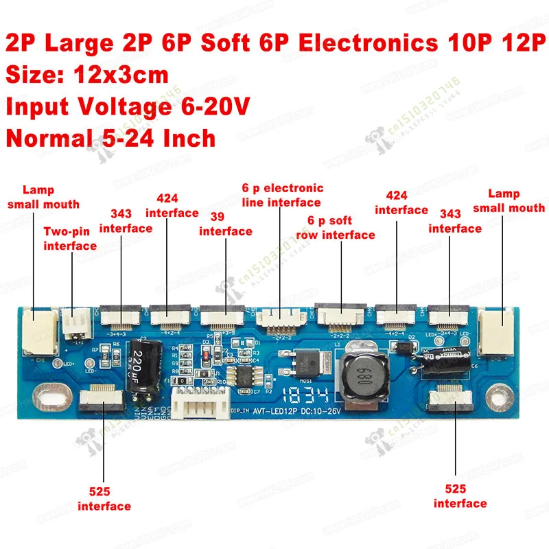 LCD Panel Tester T-V18 Support 7-84'' LED LCD Screen Tester Inverter Tester + 14 LVDs cable + V29V56V59 Universal Drive Board