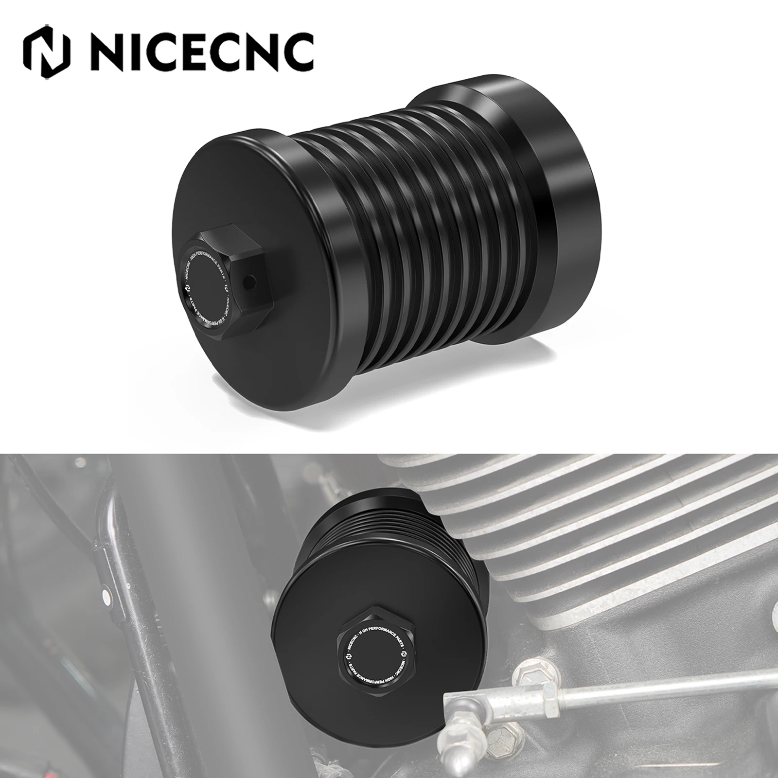 

For Harley 2017-2023 Street Glide FLHX Reusable Oil Filter Kit Road Glide FLTRX 2017-2023 Road King Police FLHP 2017-2024