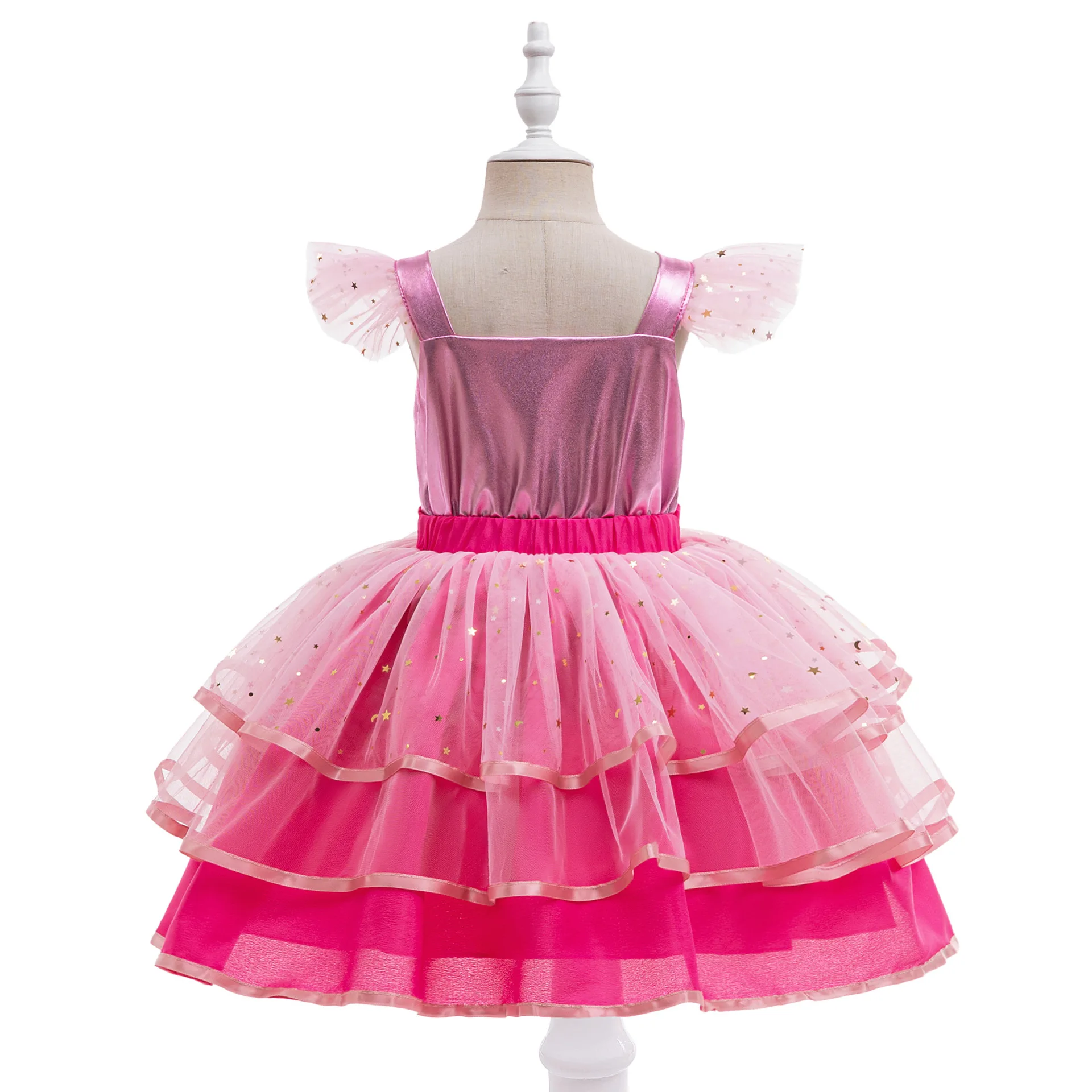 Vestidos de princesa Barbie para niña, falda de malla esponjosa para fiesta de cumpleaños, Halloween, ropa para niños