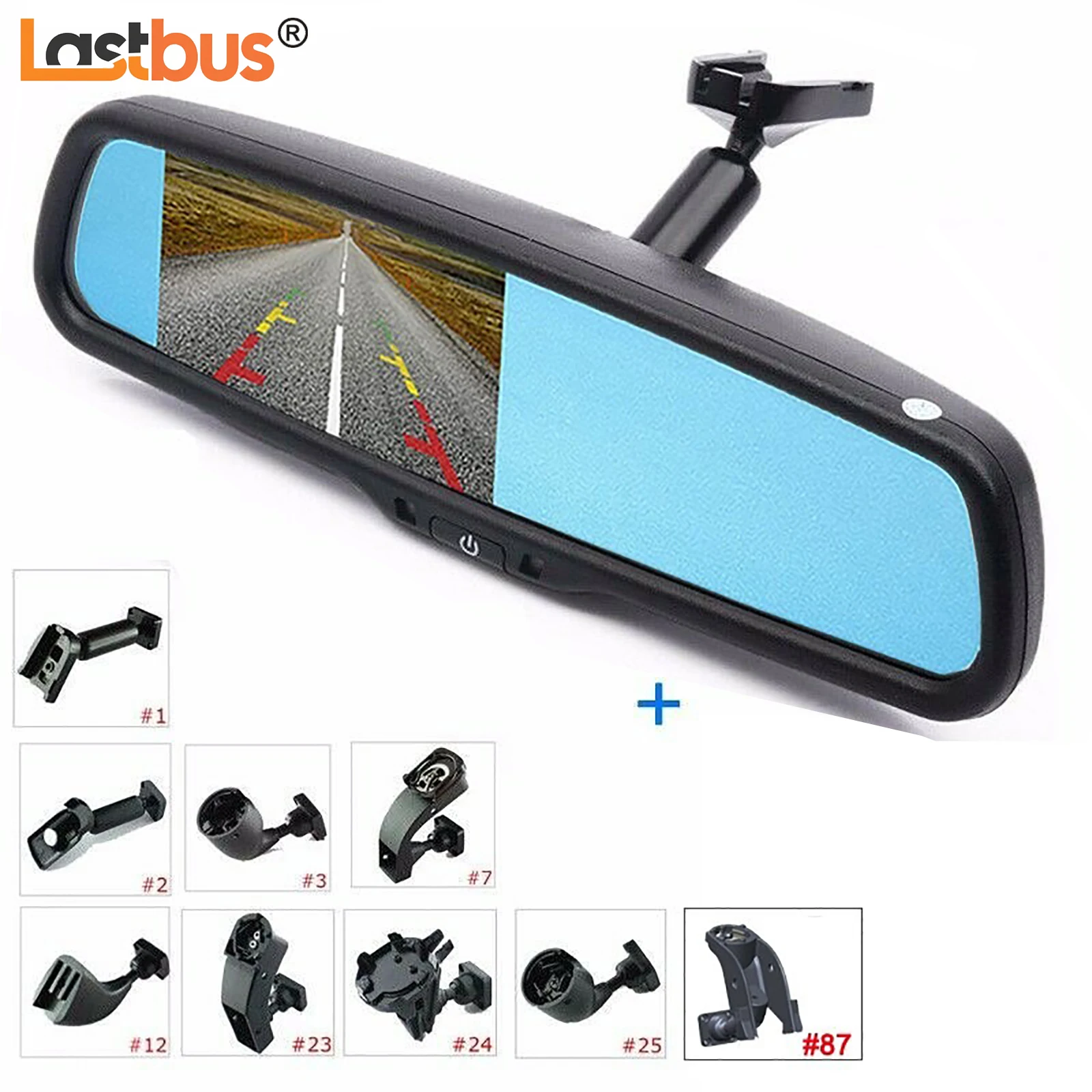

Lastbus Replacement 4.3" Car Rear View Mirror Monitor No1 Bracket Wire cover For Toyota