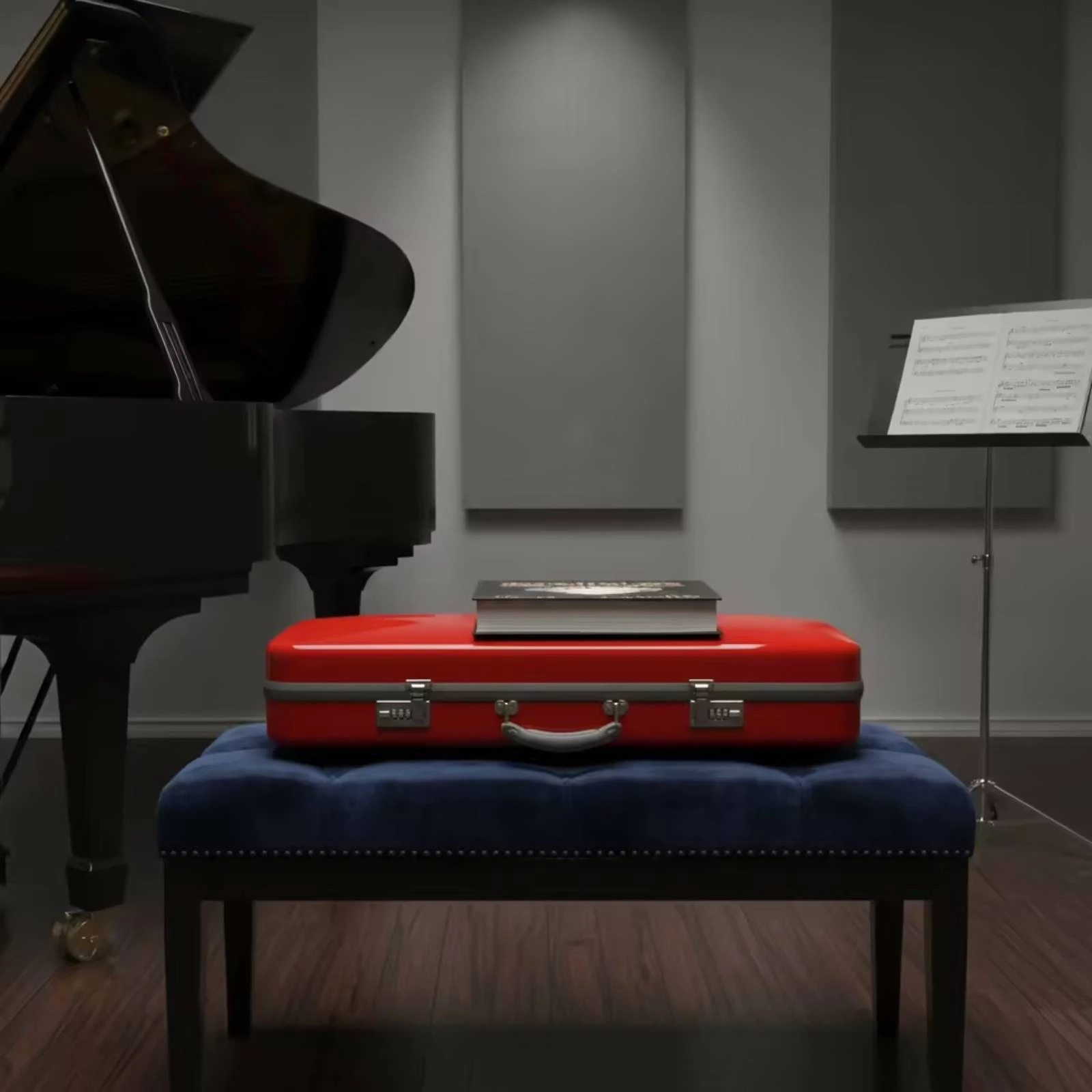 4/4 Violin Case Lockable Violin Hard Case Long-Lasting Safeguarding for Violinists, Rehearsals, Commuting